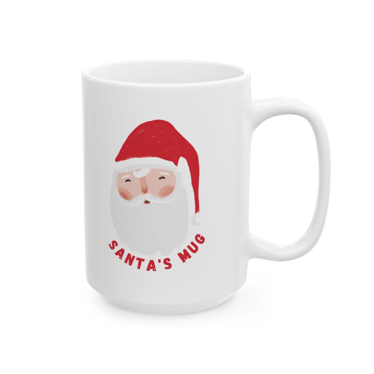 Whimsical Santa Ceramic Mug, Christmas Coffee Cup, Funny Holiday Gift, Festive Drinkware, Unique Santa Claus Mug - Dassle