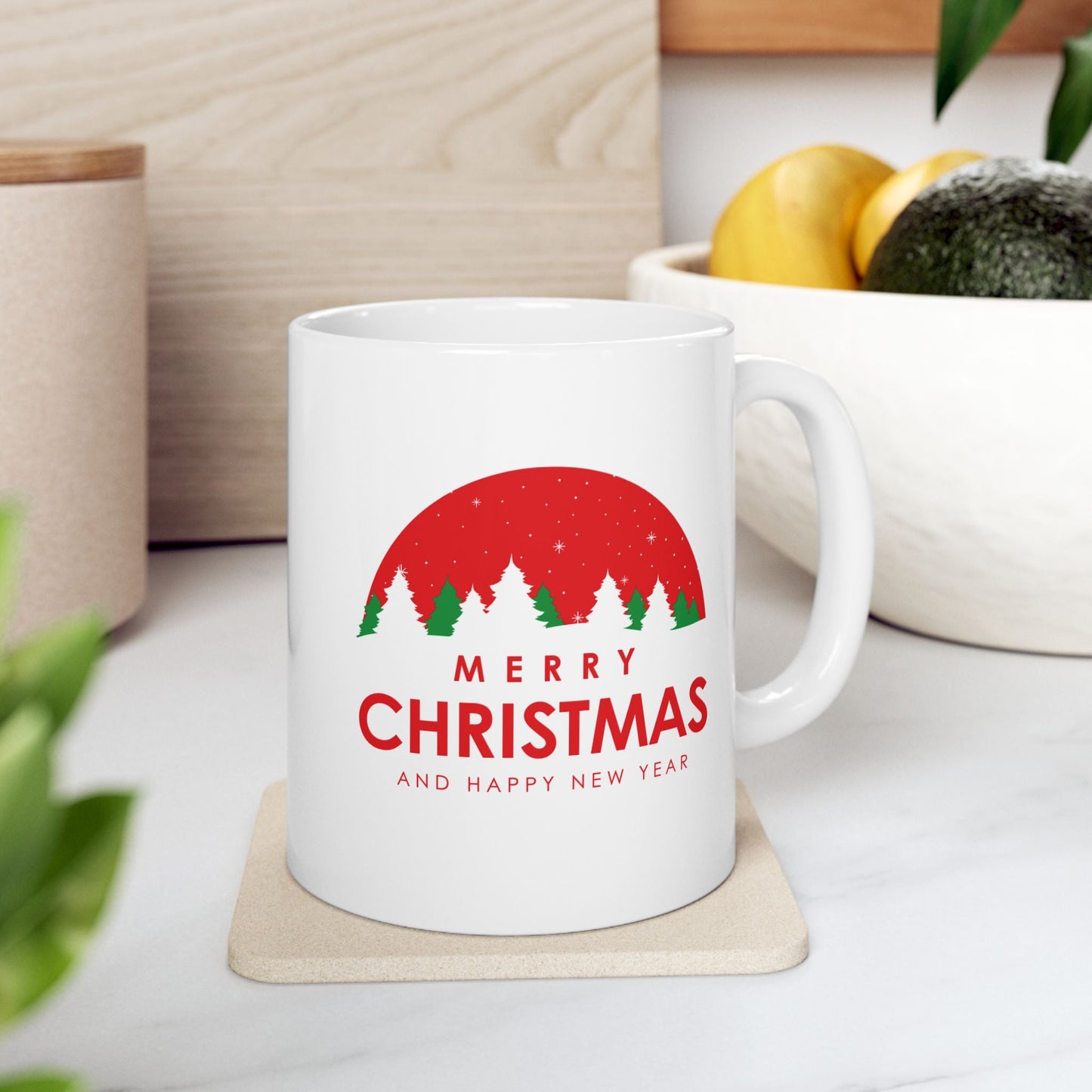 Christmas Ceramic Mug, Holiday Gift - Dassle