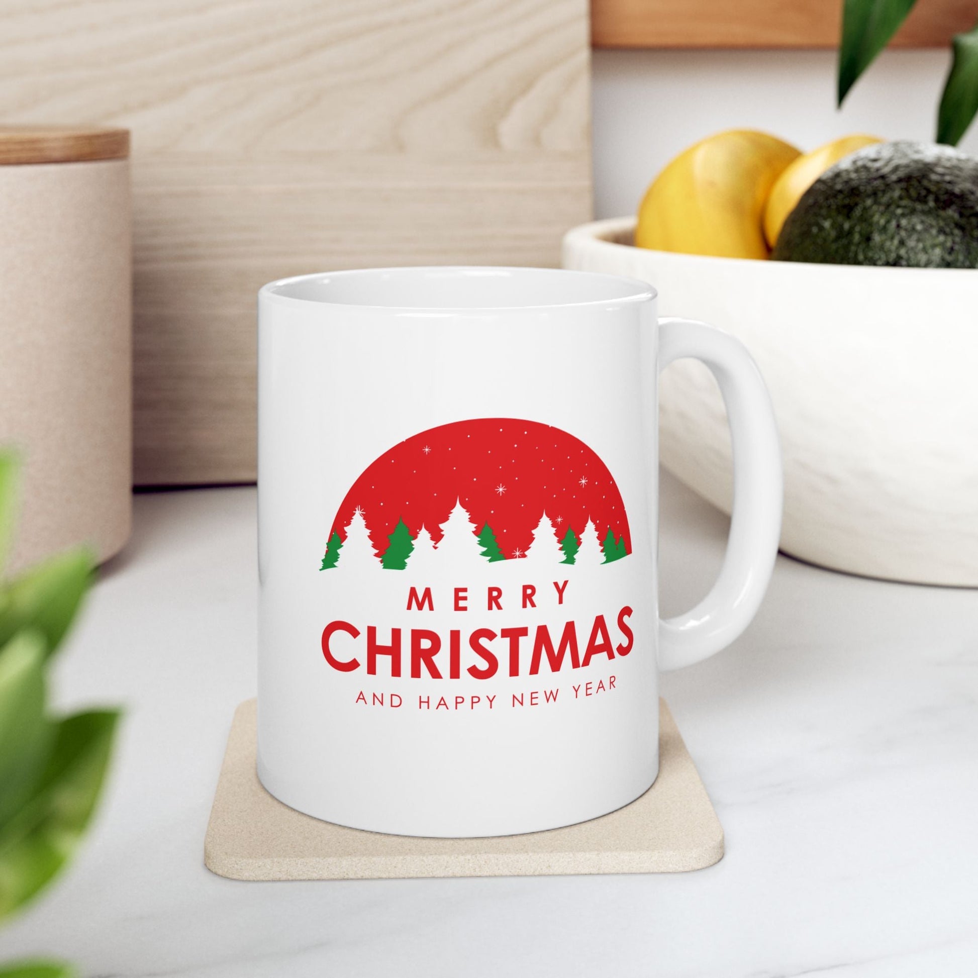 Christmas Ceramic Mug, Holiday Gift - Dassle