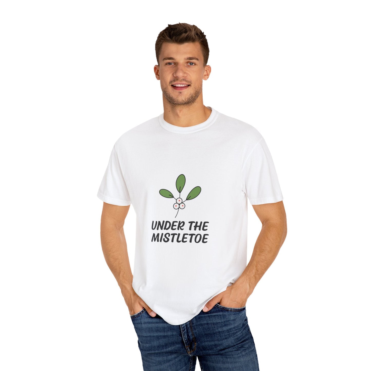 Christmas Under the Mistletoe T-Shirt for Festive Cheer - Dassle