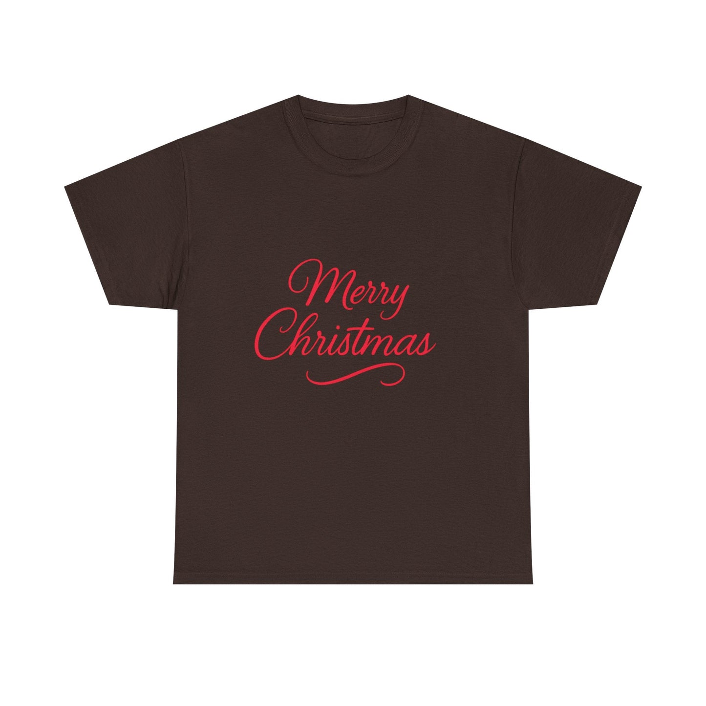 Merry Christmas Unisex Heavy Cotton Tee, Holiday Shirt, Christmas Gift, Festive Apparel, Seasonal Wear, Family Gathering Outfit - Dassle