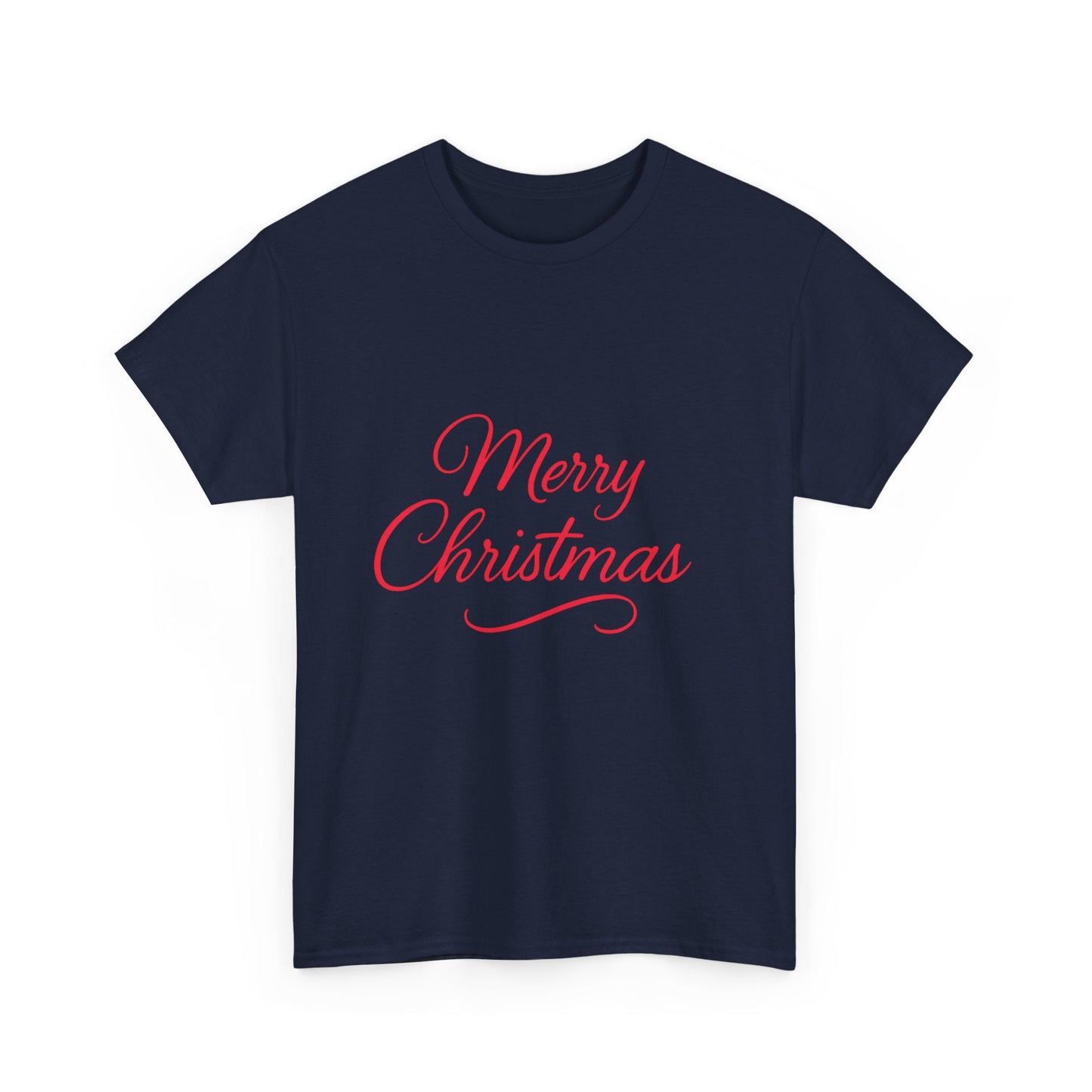 Merry Christmas Unisex Heavy Cotton Tee, Holiday Shirt, Christmas Gift, Festive Apparel, Seasonal Wear, Family Gathering Outfit - Dassle