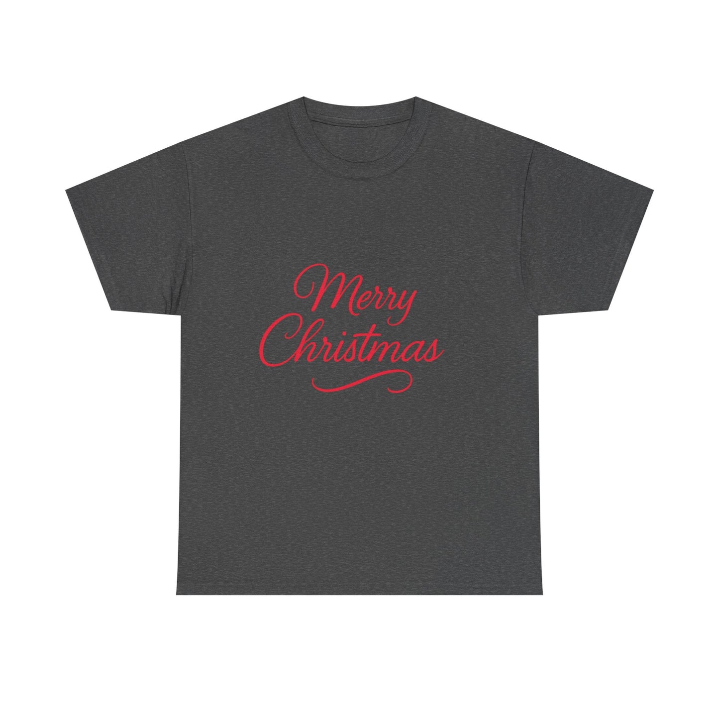 Merry Christmas Unisex Heavy Cotton Tee, Holiday Shirt, Christmas Gift, Festive Apparel, Seasonal Wear, Family Gathering Outfit - Dassle