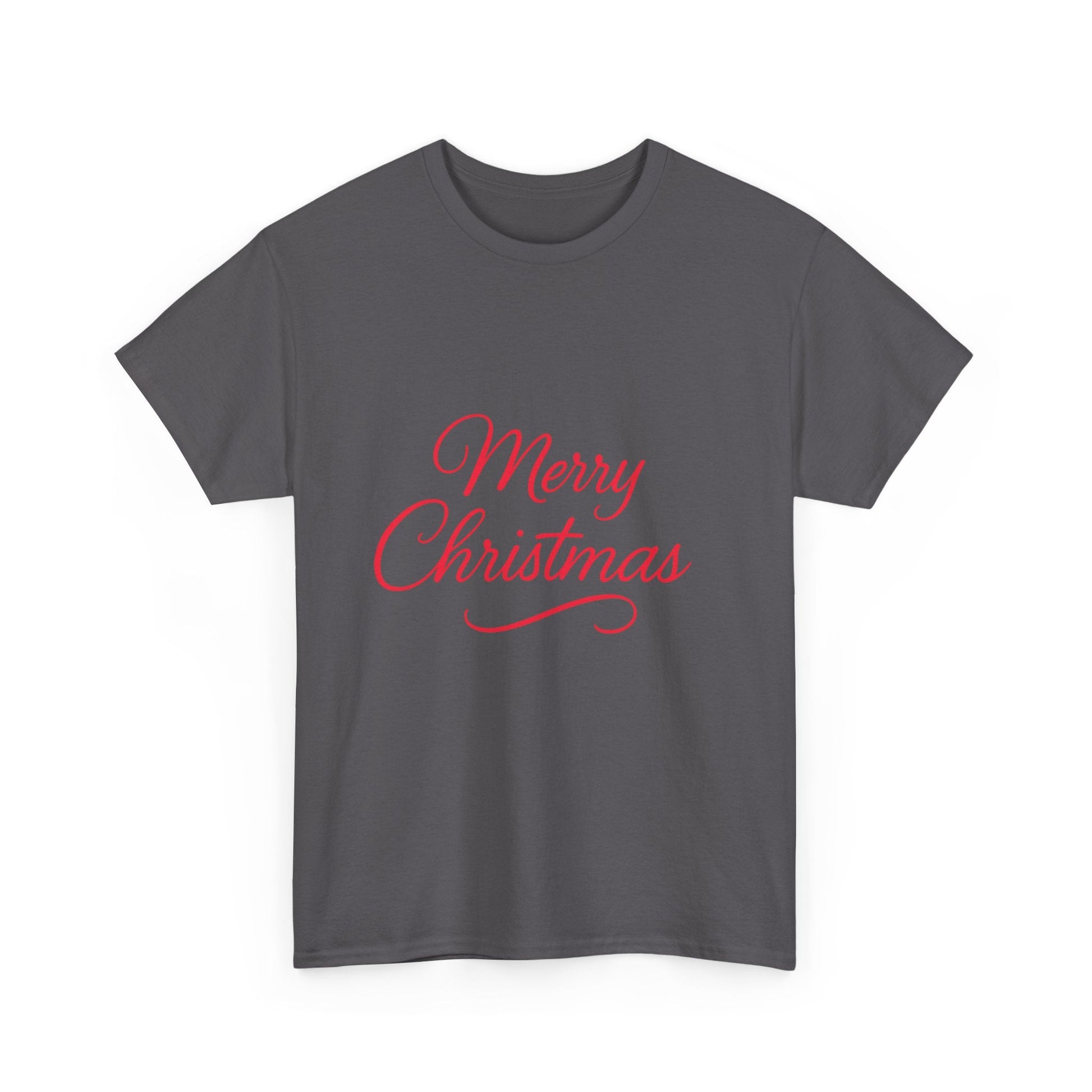 Merry Christmas Unisex Heavy Cotton Tee, Holiday Shirt, Christmas Gift, Festive Apparel, Seasonal Wear, Family Gathering Outfit - Dassle