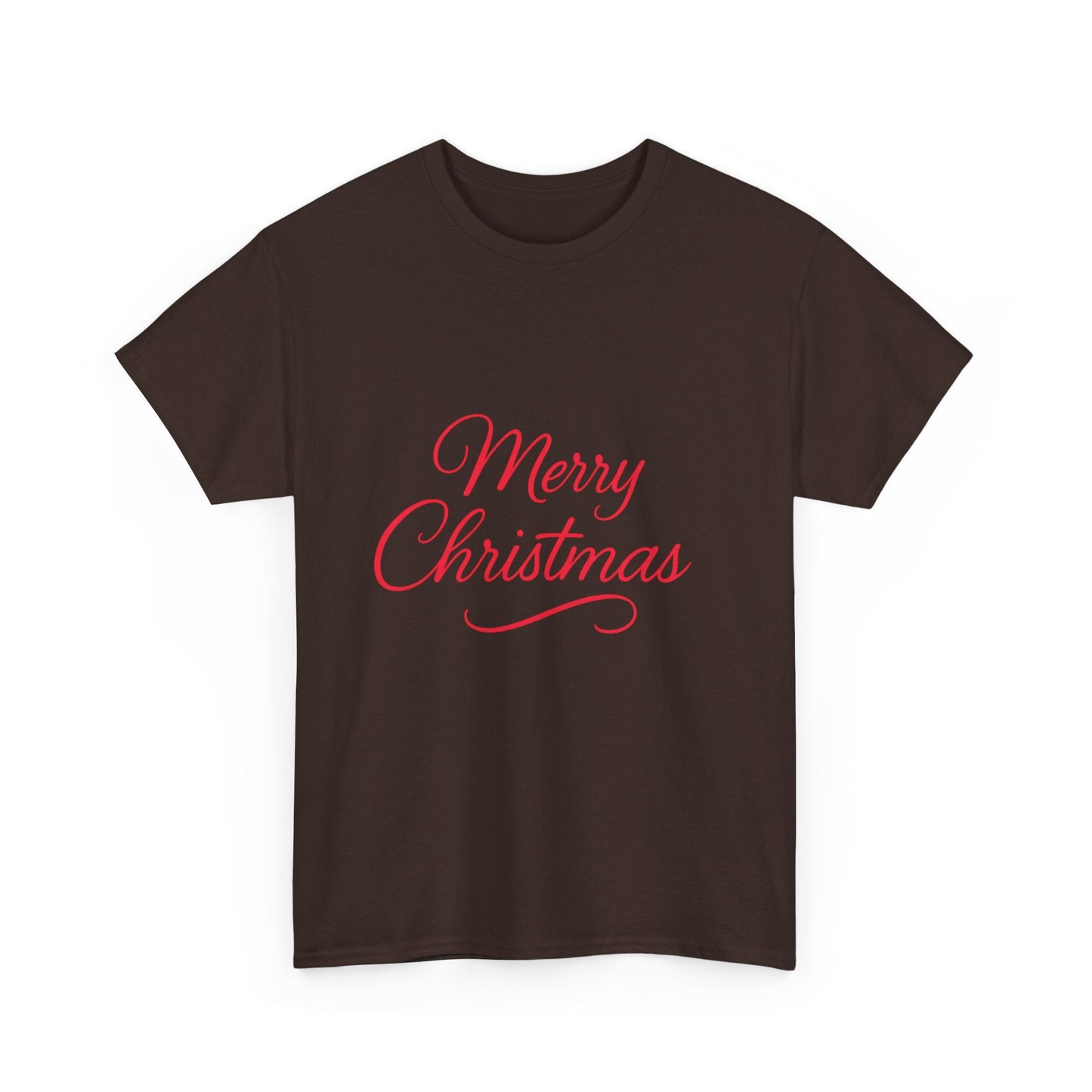 Merry Christmas Unisex Heavy Cotton Tee, Holiday Shirt, Christmas Gift, Festive Apparel, Seasonal Wear, Family Gathering Outfit - Dassle