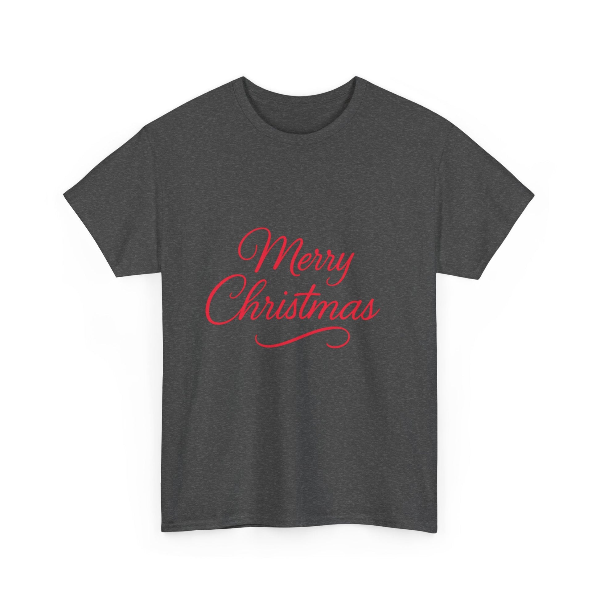 Merry Christmas Unisex Heavy Cotton Tee, Holiday Shirt, Christmas Gift, Festive Apparel, Seasonal Wear, Family Gathering Outfit - Dassle