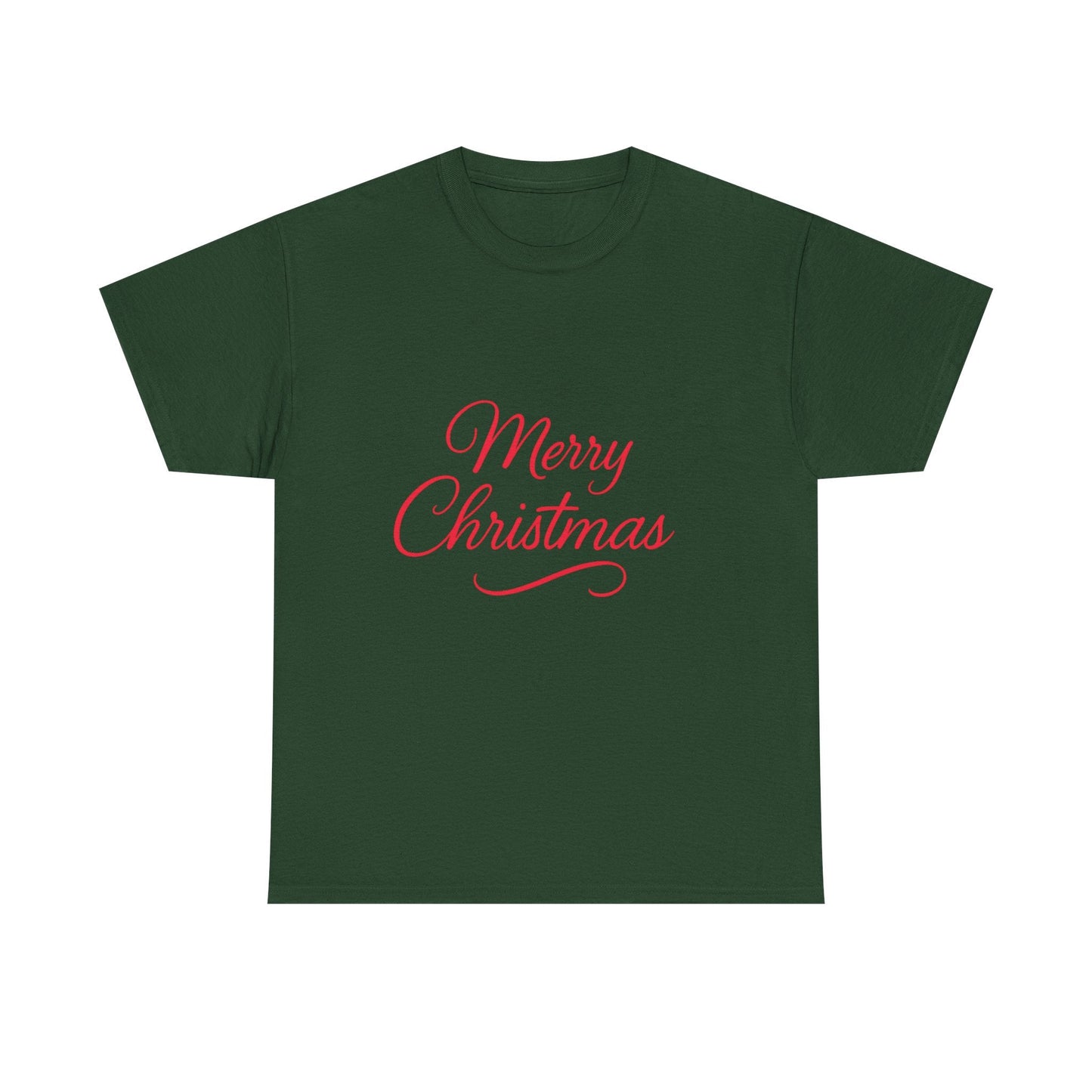 Merry Christmas Unisex Heavy Cotton Tee, Holiday Shirt, Christmas Gift, Festive Apparel, Seasonal Wear, Family Gathering Outfit - Dassle