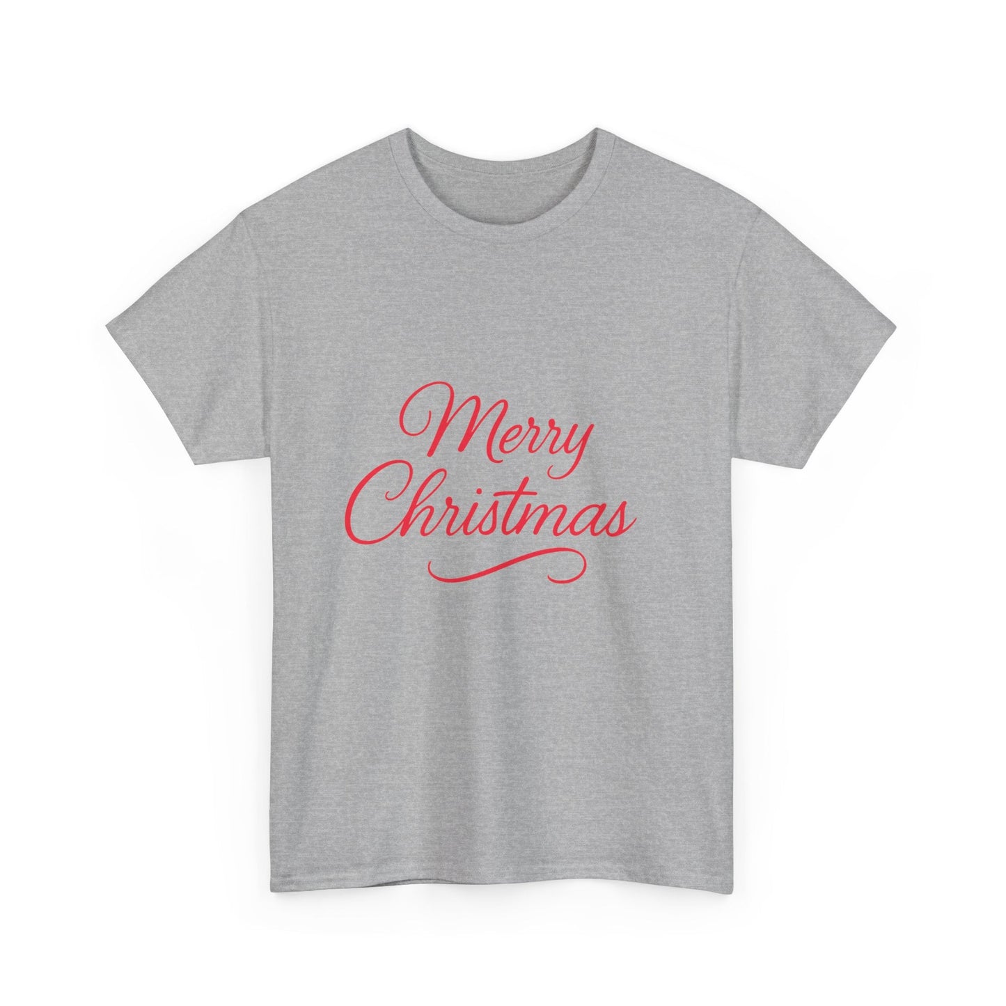 Merry Christmas Unisex Heavy Cotton Tee, Holiday Shirt, Christmas Gift, Festive Apparel, Seasonal Wear, Family Gathering Outfit - Dassle
