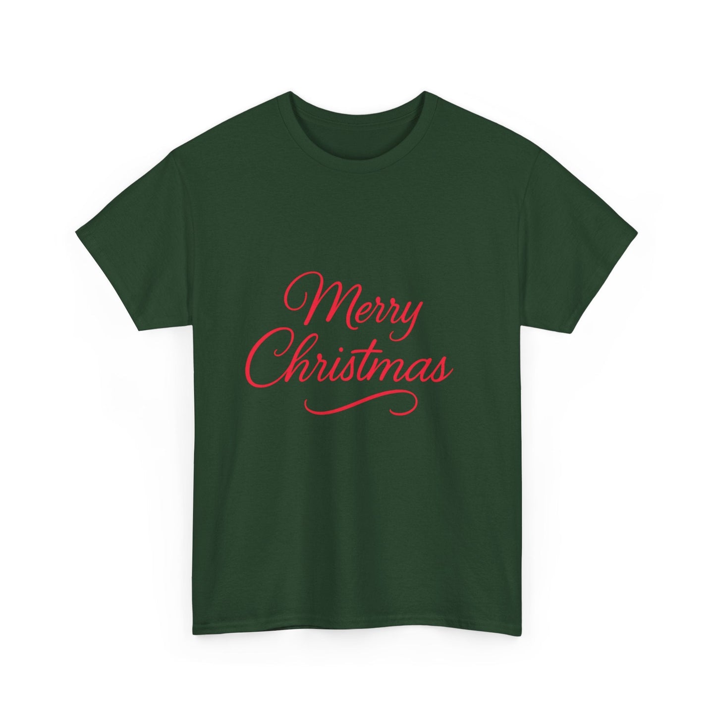 Merry Christmas Unisex Heavy Cotton Tee, Holiday Shirt, Christmas Gift, Festive Apparel, Seasonal Wear, Family Gathering Outfit - Dassle