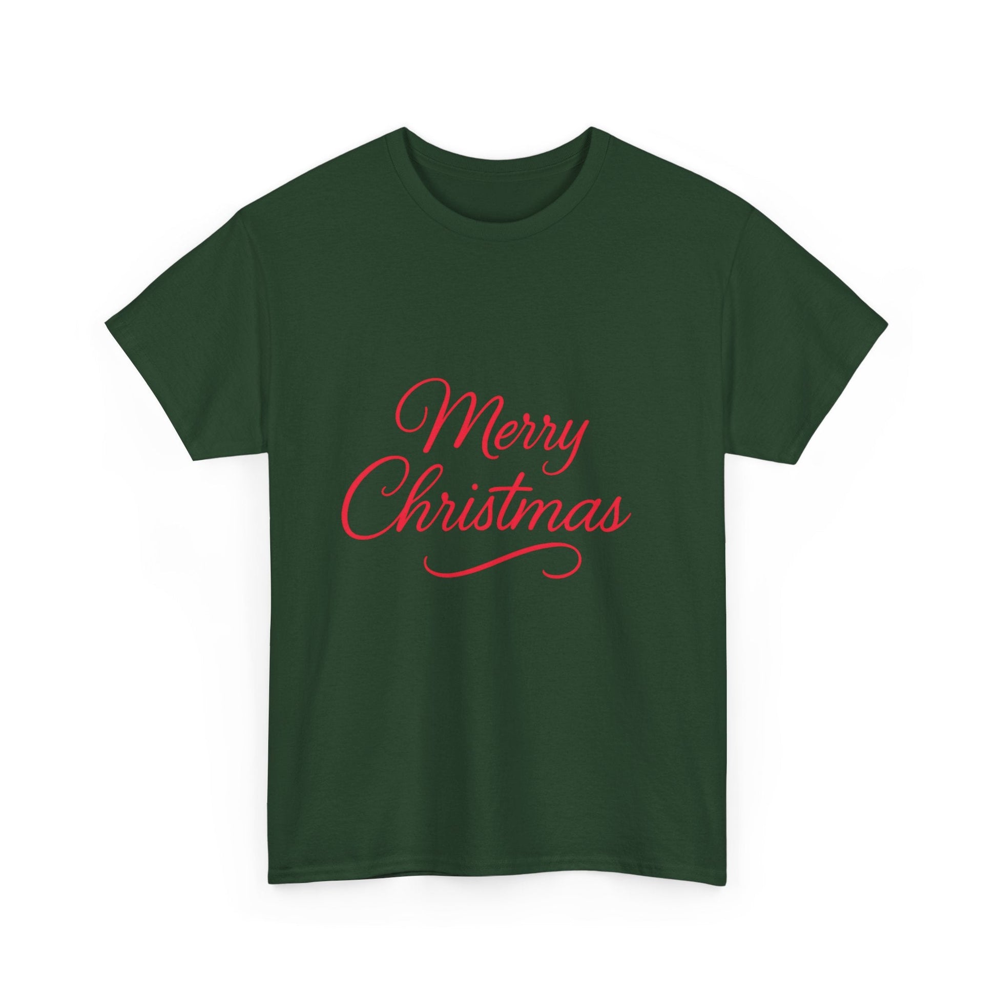 Merry Christmas Unisex Heavy Cotton Tee, Holiday Shirt, Christmas Gift, Festive Apparel, Seasonal Wear, Family Gathering Outfit - Dassle