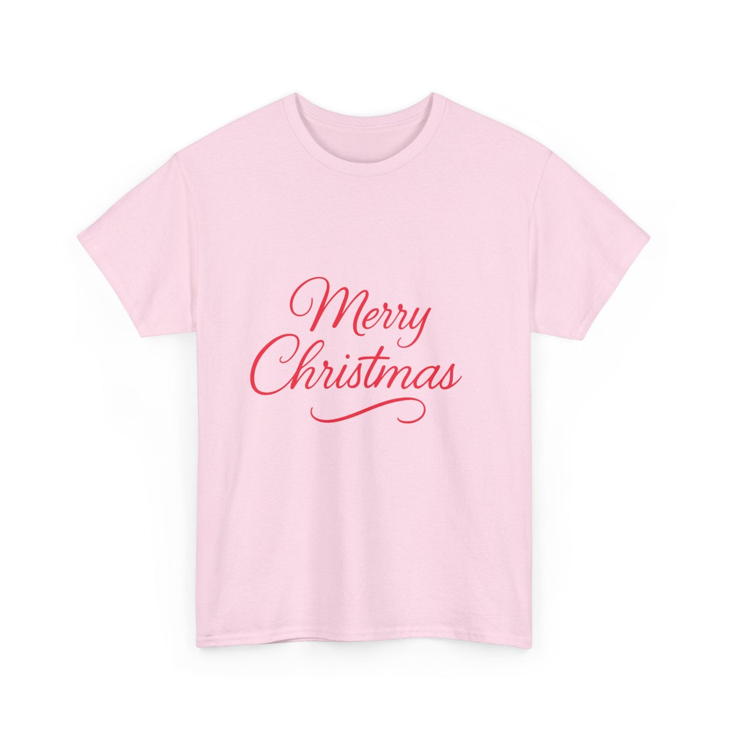 Merry Christmas Unisex Heavy Cotton Tee, Holiday Shirt, Christmas Gift, Festive Apparel, Seasonal Wear, Family Gathering Outfit - Dassle