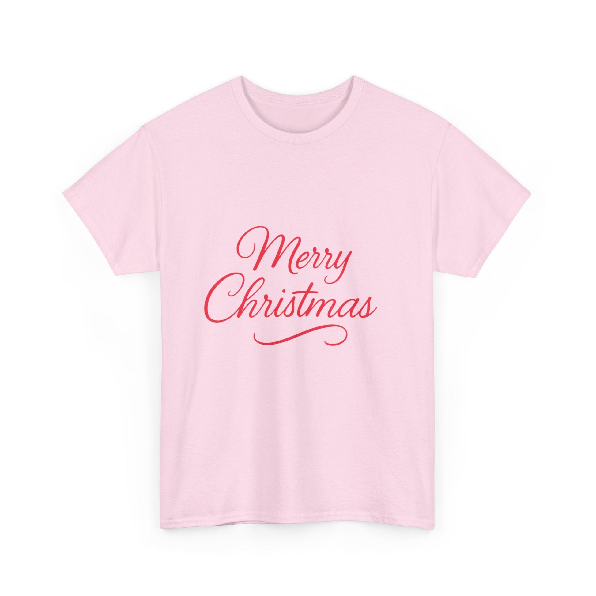 Merry Christmas Unisex Heavy Cotton Tee, Holiday Shirt, Christmas Gift, Festive Apparel, Seasonal Wear, Family Gathering Outfit - Dassle