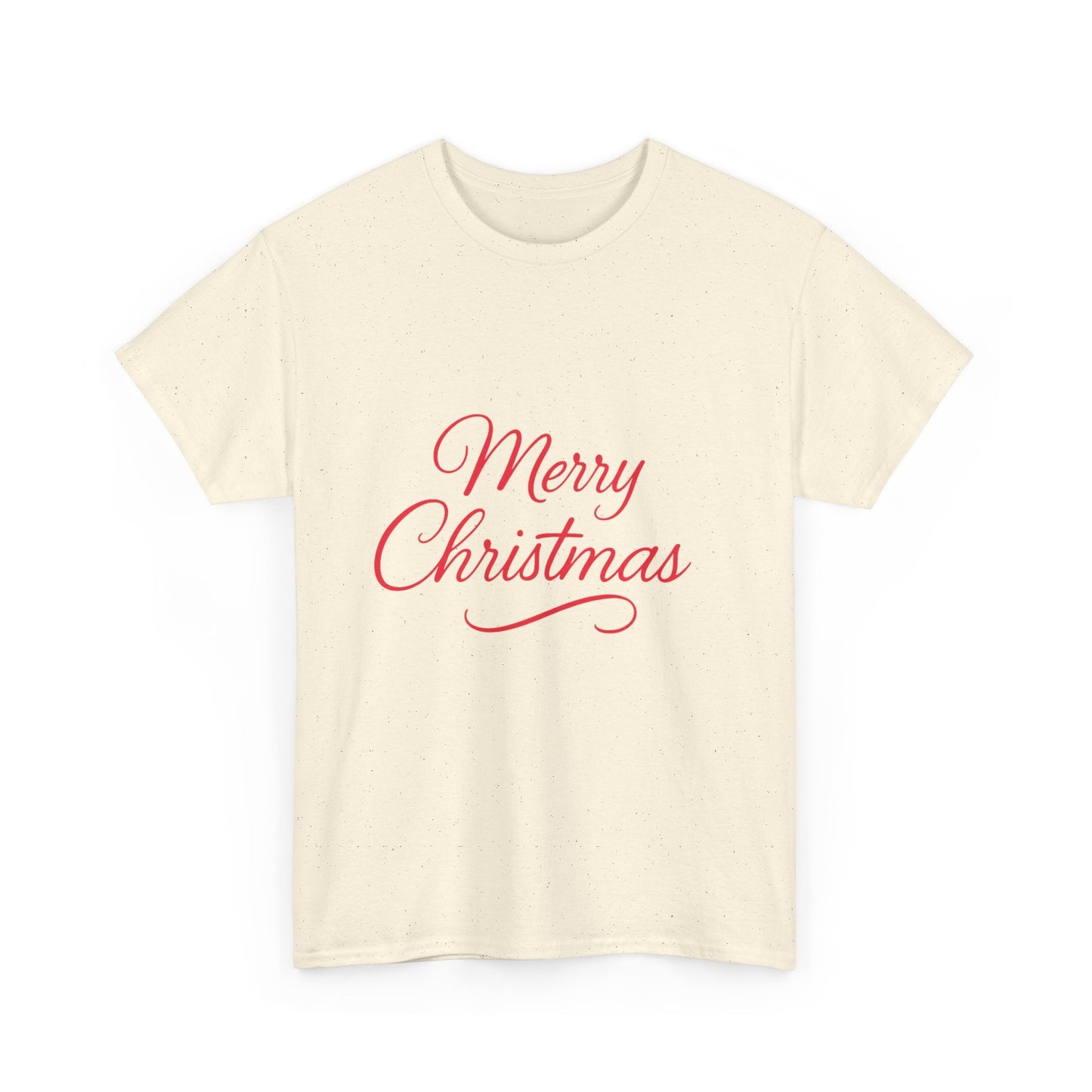 Merry Christmas Unisex Heavy Cotton Tee, Holiday Shirt, Christmas Gift, Festive Apparel, Seasonal Wear, Family Gathering Outfit - Dassle