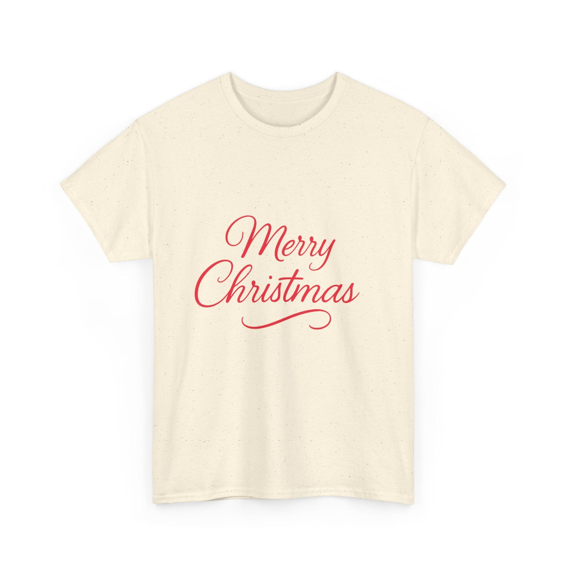 Merry Christmas Unisex Heavy Cotton Tee, Holiday Shirt, Christmas Gift, Festive Apparel, Seasonal Wear, Family Gathering Outfit - Dassle