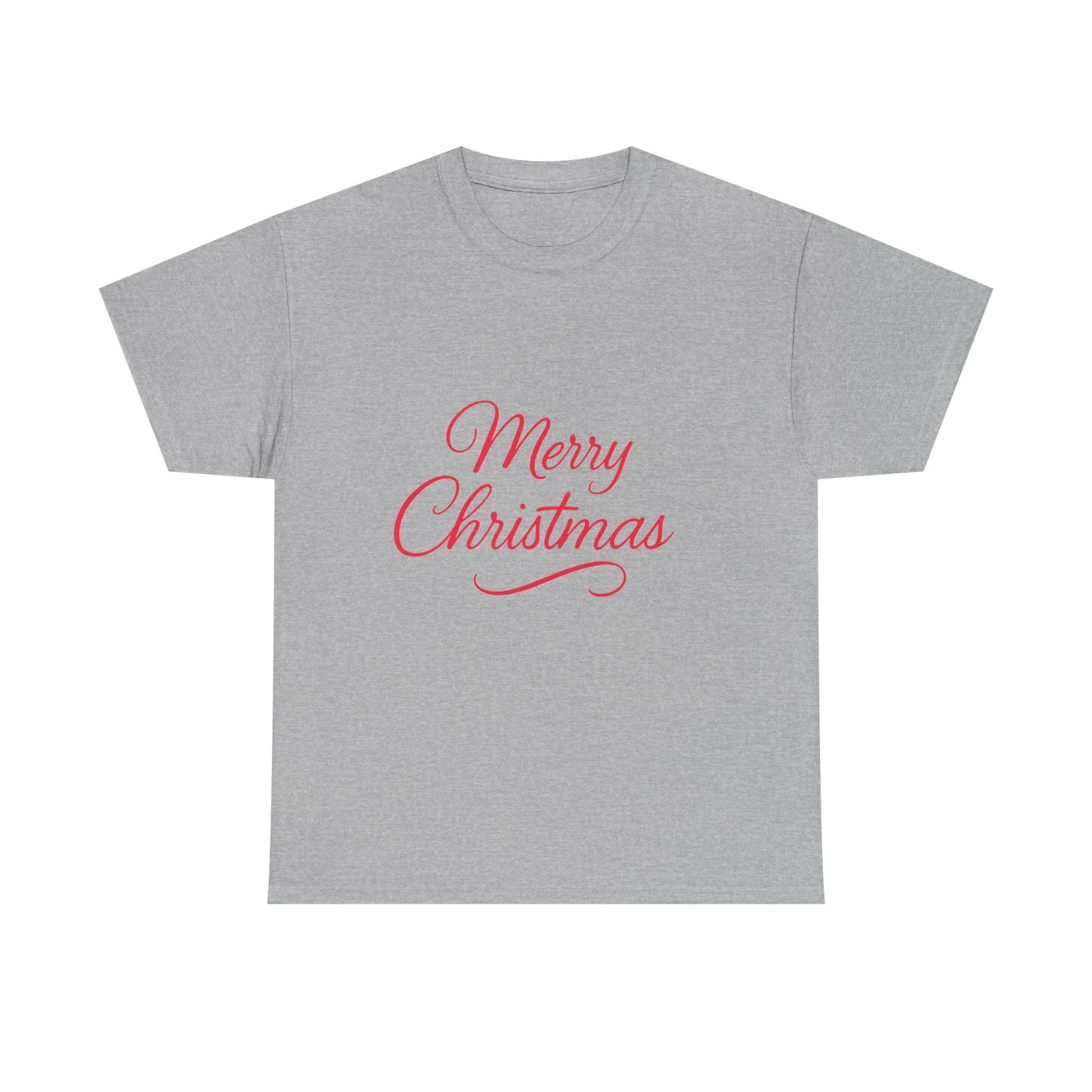 Merry Christmas Unisex Heavy Cotton Tee, Holiday Shirt, Christmas Gift, Festive Apparel, Seasonal Wear, Family Gathering Outfit - Dassle