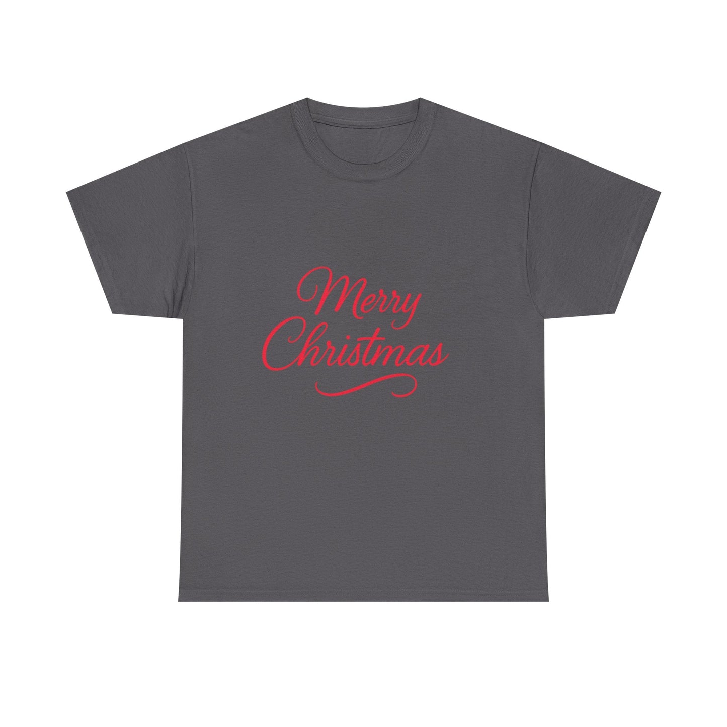 Merry Christmas Unisex Heavy Cotton Tee, Holiday Shirt, Christmas Gift, Festive Apparel, Seasonal Wear, Family Gathering Outfit - Dassle