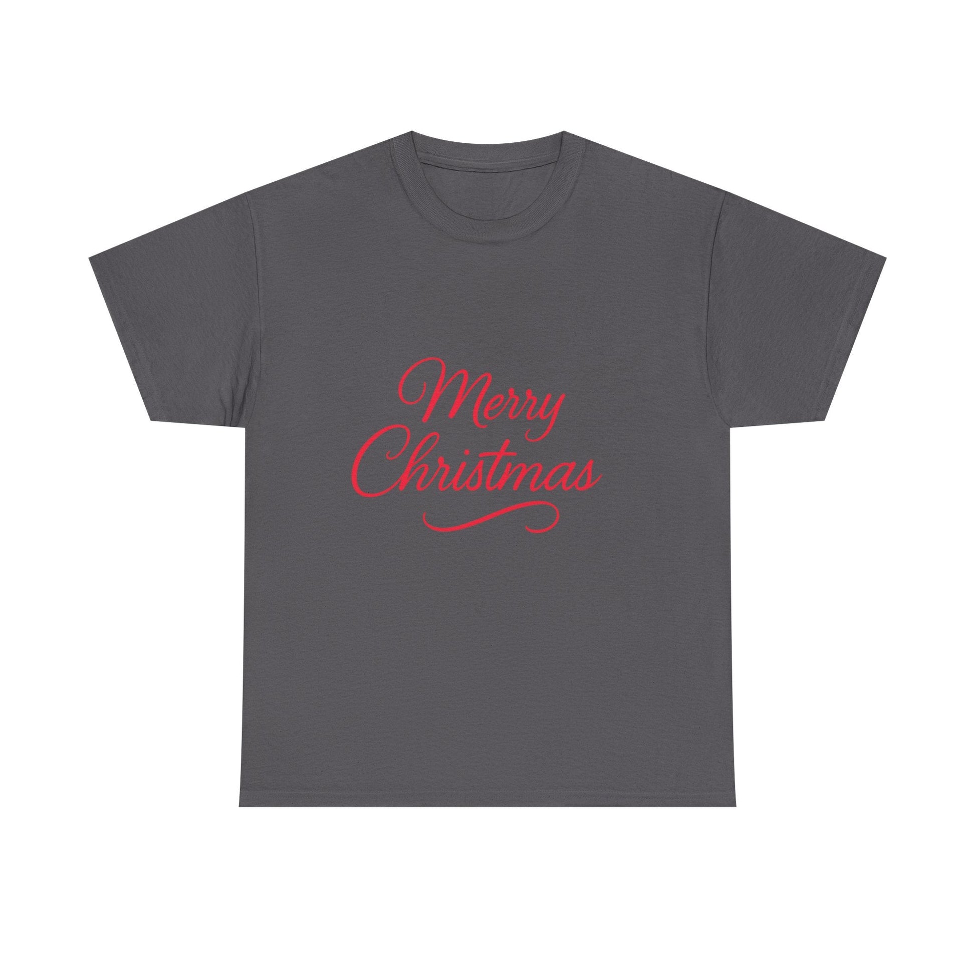Merry Christmas Unisex Heavy Cotton Tee, Holiday Shirt, Christmas Gift, Festive Apparel, Seasonal Wear, Family Gathering Outfit - Dassle