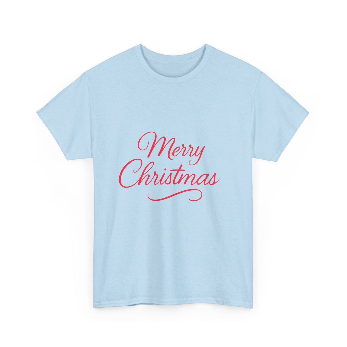 Merry Christmas Unisex Heavy Cotton Tee, Holiday Shirt, Christmas Gift, Festive Apparel, Seasonal Wear, Family Gathering Outfit - Dassle