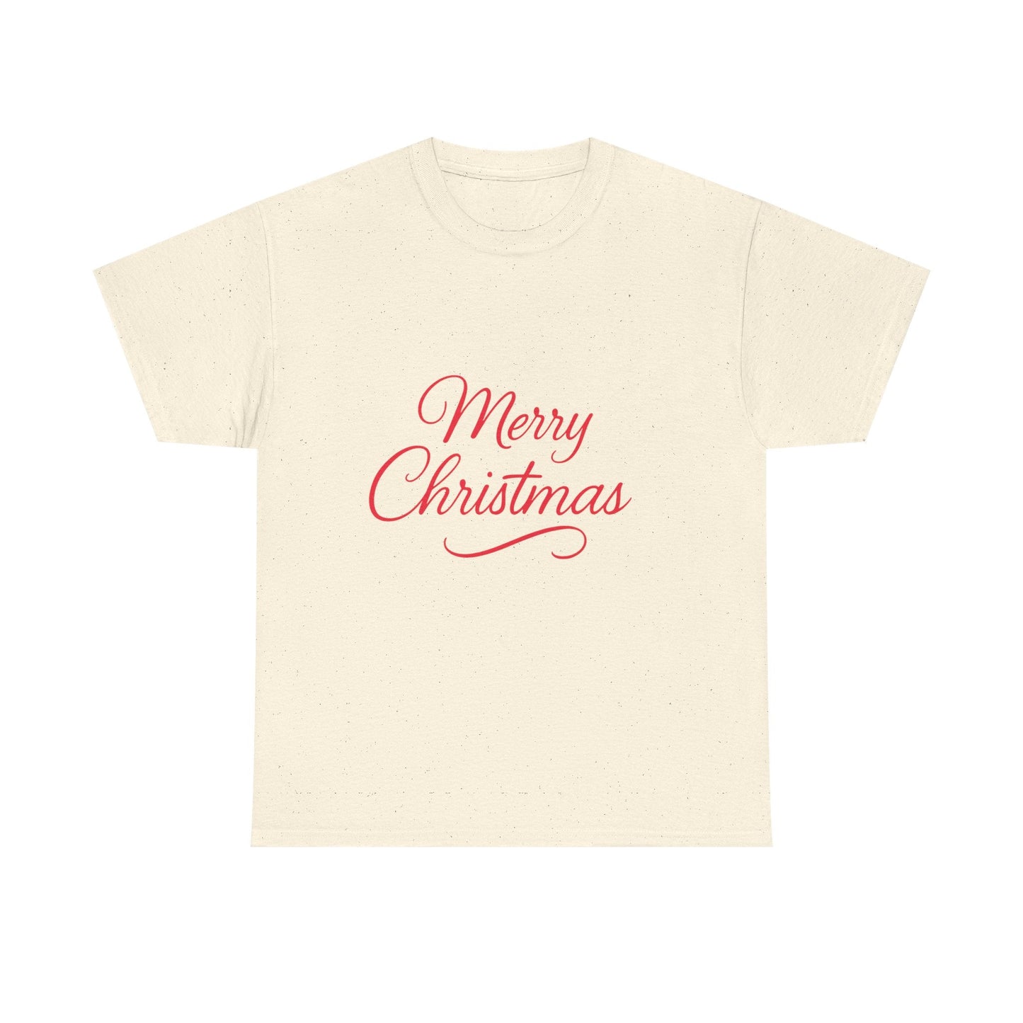 Merry Christmas Unisex Heavy Cotton Tee, Holiday Shirt, Christmas Gift, Festive Apparel, Seasonal Wear, Family Gathering Outfit - Dassle