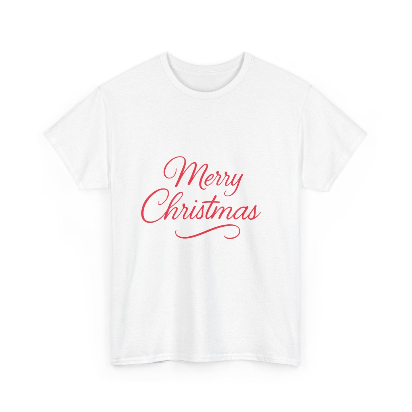 Merry Christmas Unisex Heavy Cotton Tee, Holiday Shirt, Christmas Gift, Festive Apparel, Seasonal Wear, Family Gathering Outfit - Dassle