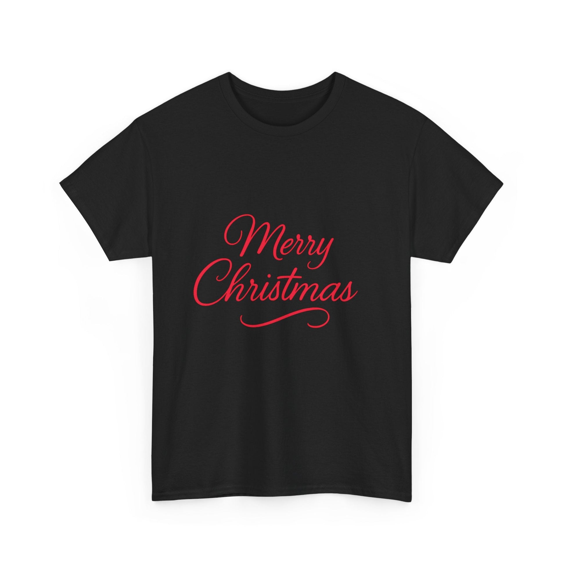 Merry Christmas Unisex Heavy Cotton Tee, Holiday Shirt, Christmas Gift, Festive Apparel, Seasonal Wear, Family Gathering Outfit - Dassle