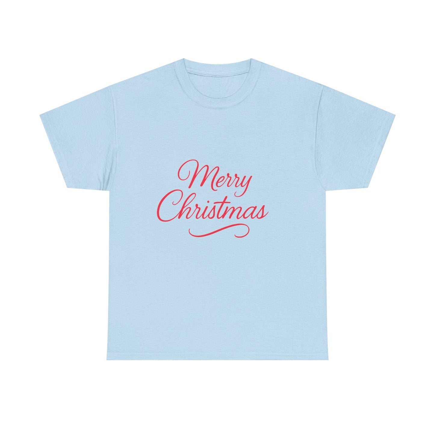 Merry Christmas Unisex Heavy Cotton Tee, Holiday Shirt, Christmas Gift, Festive Apparel, Seasonal Wear, Family Gathering Outfit - Dassle