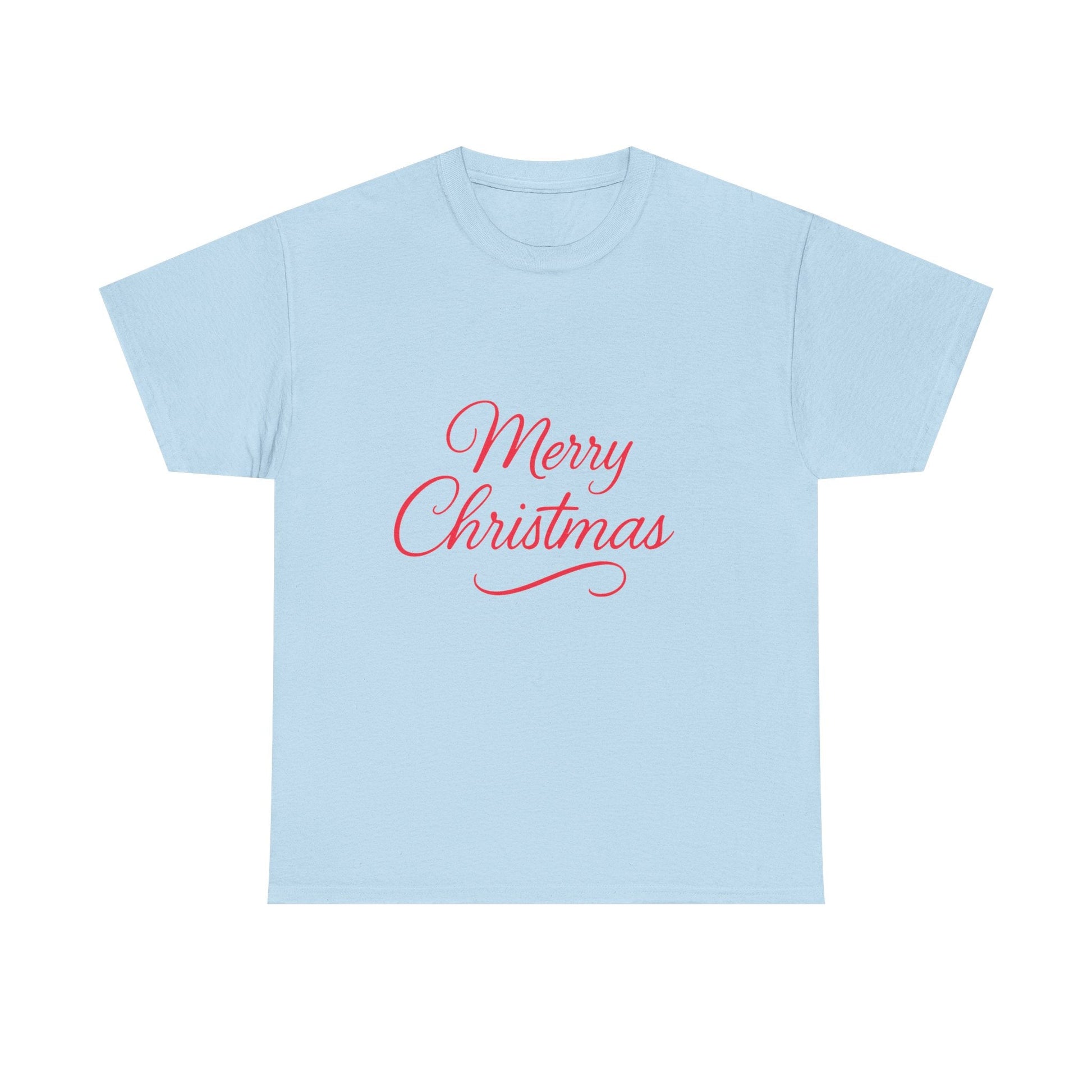 Merry Christmas Unisex Heavy Cotton Tee, Holiday Shirt, Christmas Gift, Festive Apparel, Seasonal Wear, Family Gathering Outfit - Dassle