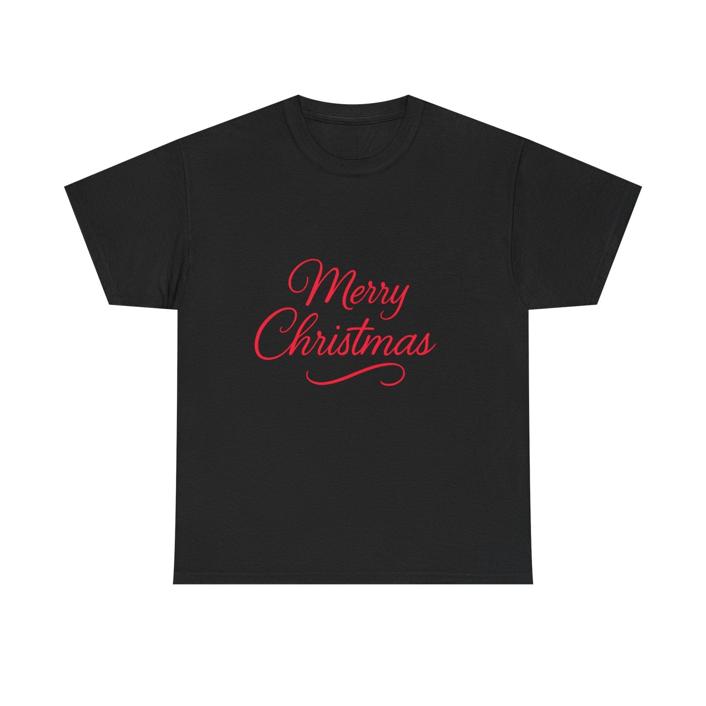 Merry Christmas Unisex Heavy Cotton Tee, Holiday Shirt, Christmas Gift, Festive Apparel, Seasonal Wear, Family Gathering Outfit - Dassle