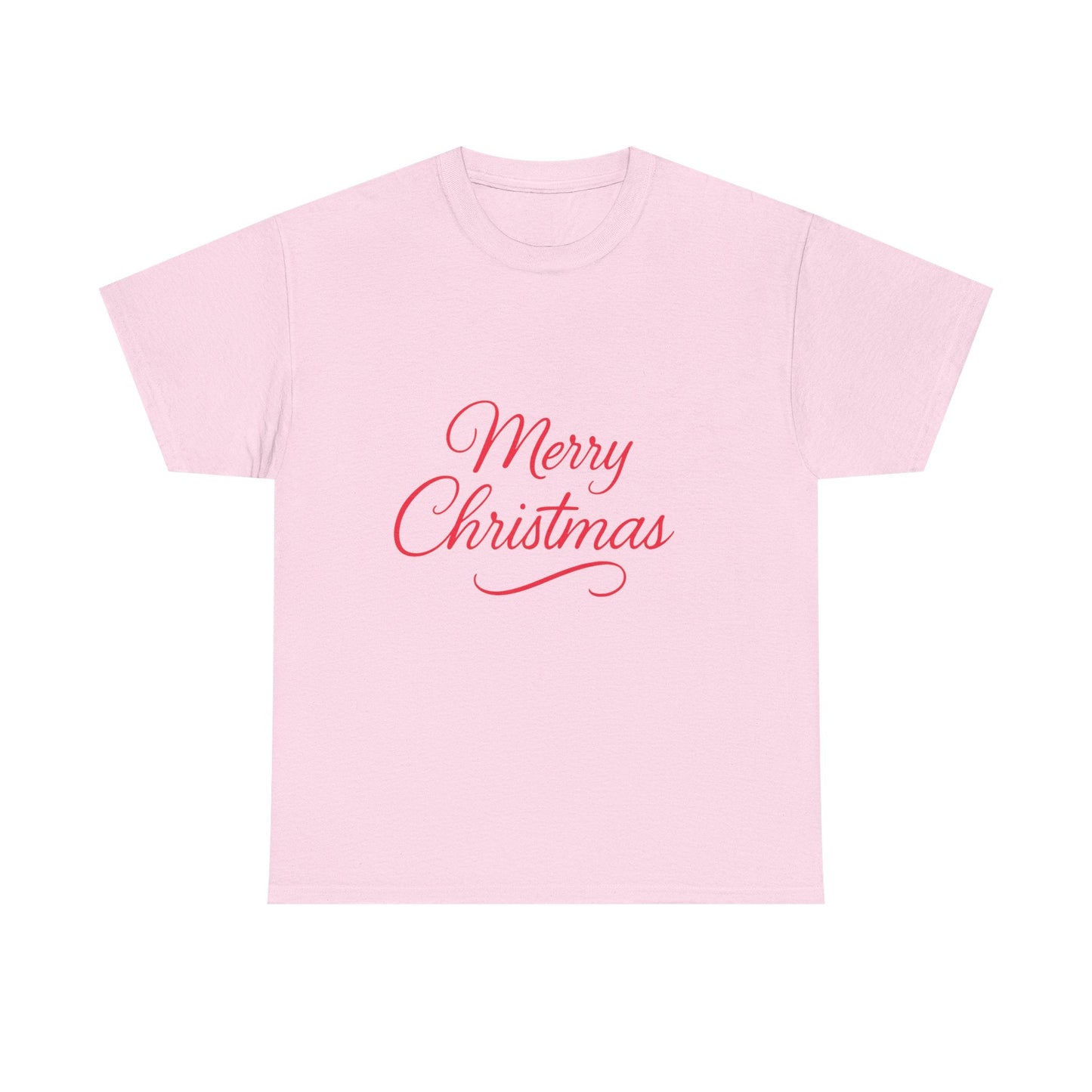 Merry Christmas Unisex Heavy Cotton Tee, Holiday Shirt, Christmas Gift, Festive Apparel, Seasonal Wear, Family Gathering Outfit - Dassle