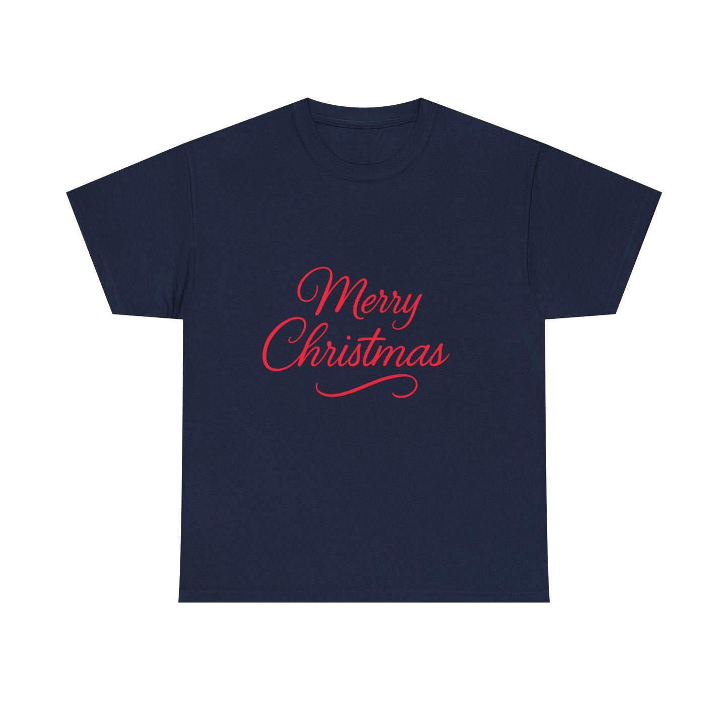 Merry Christmas Unisex Heavy Cotton Tee, Holiday Shirt, Christmas Gift, Festive Apparel, Seasonal Wear, Family Gathering Outfit - Dassle