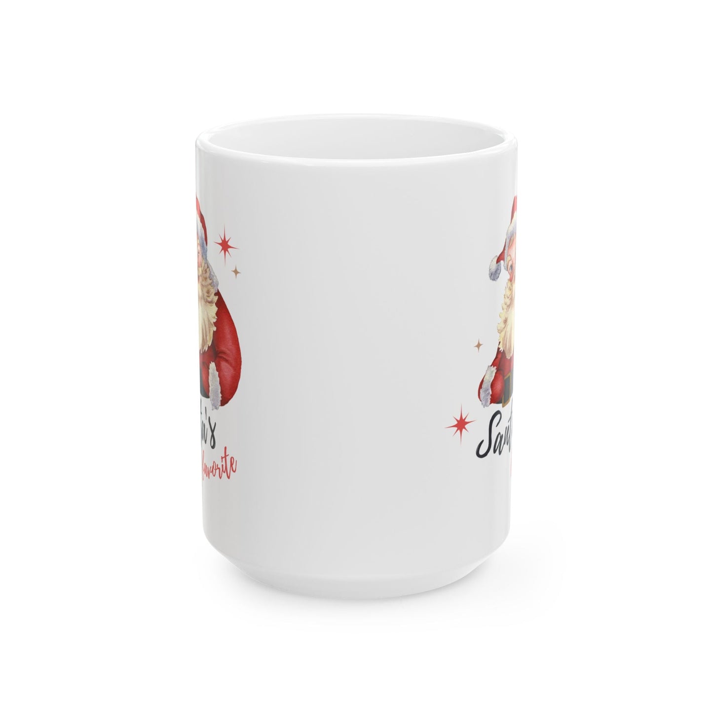 Santa's Favorite Ceramic Mug, Christmas Gift, Holiday Drinkware, Cute Coffee Cup, Festive Mug, Seasonal Kitchen Decor - Dassle