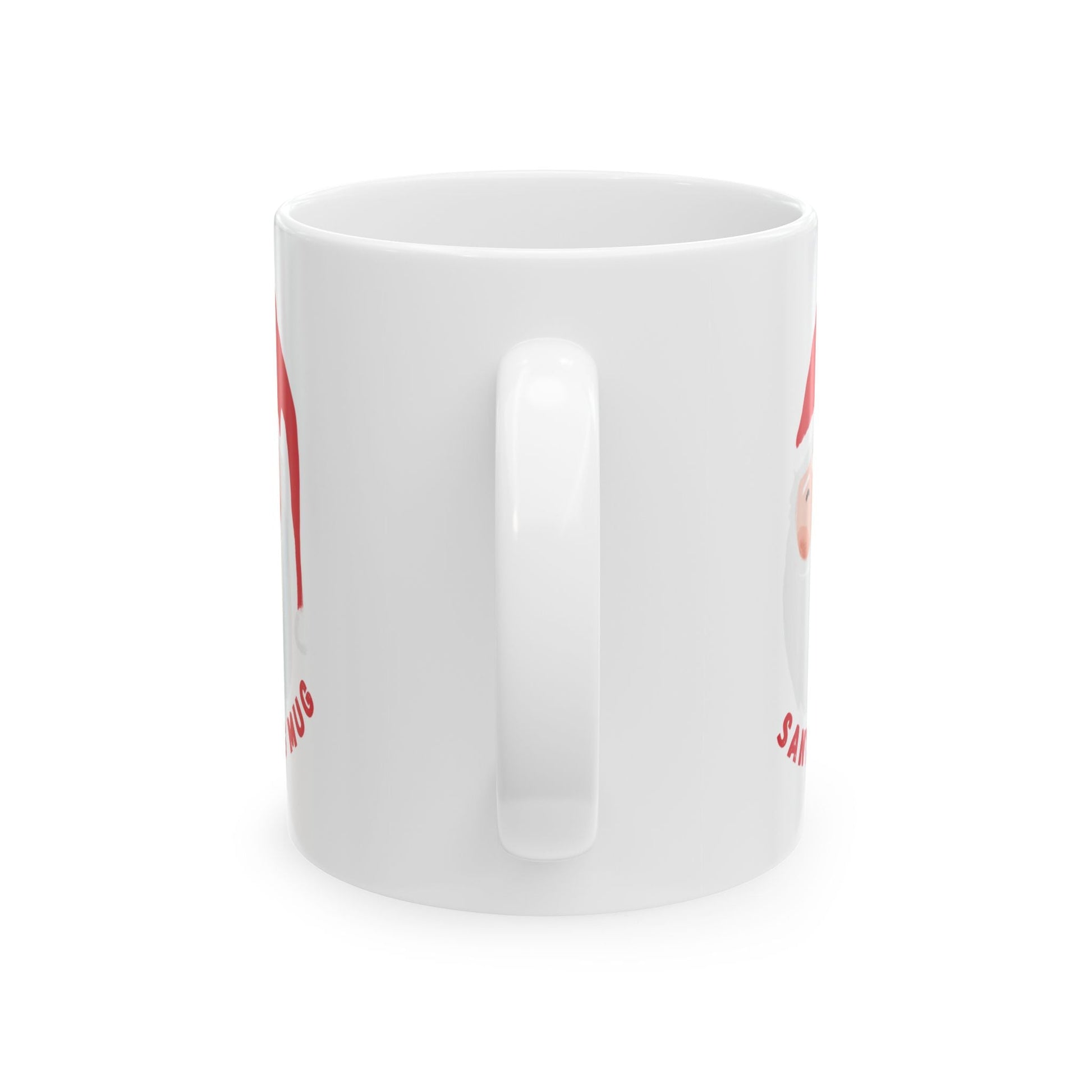 Whimsical Santa Ceramic Mug, Christmas Coffee Cup, Funny Holiday Gift, Festive Drinkware, Unique Santa Claus Mug - Dassle