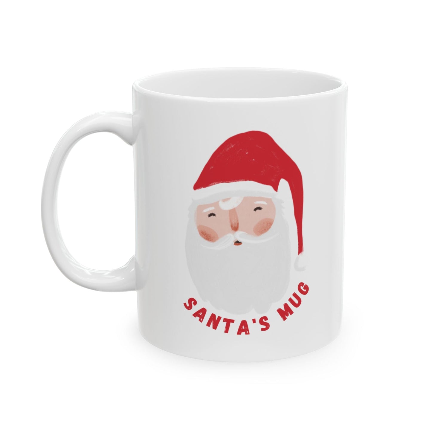Whimsical Santa Ceramic Mug, Christmas Coffee Cup, Funny Holiday Gift, Festive Drinkware, Unique Santa Claus Mug - Dassle
