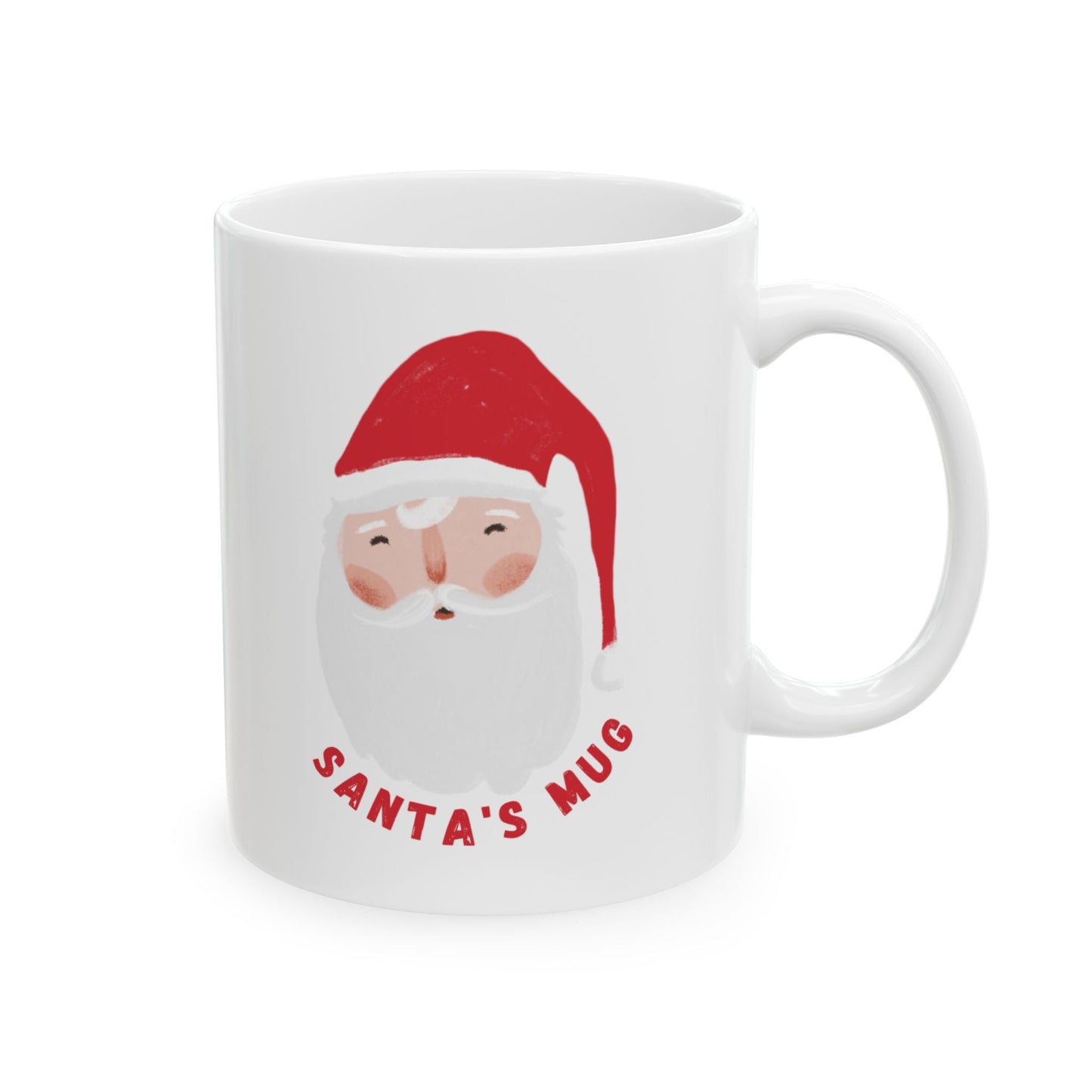 Whimsical Santa Ceramic Mug, Christmas Coffee Cup, Funny Holiday Gift, Festive Drinkware, Unique Santa Claus Mug - Dassle