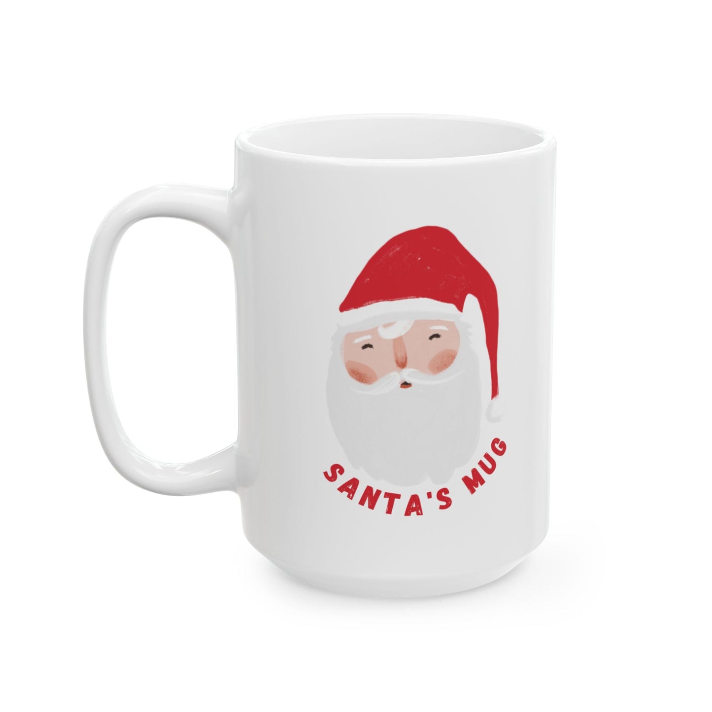 Whimsical Santa Ceramic Mug, Christmas Coffee Cup, Funny Holiday Gift, Festive Drinkware, Unique Santa Claus Mug - Dassle